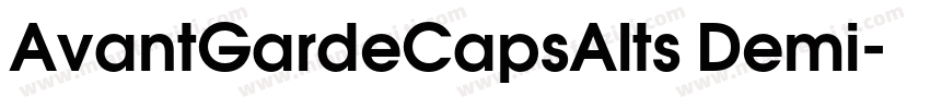 AvantGardeCapsAlts Demi字体转换
